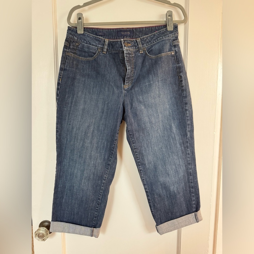 Women's Dark Blue Denim Capris